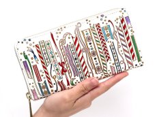 画像4: 【予約限定柄】リボン（クリスマス柄） ぐるっとファスナーの長財布［t］ (4)