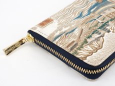 画像3: 【予約限定柄】浮世絵 荒井宿（あらいじゅく） ぐるっとファスナーの長財布［t］ (3)