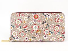 【季節限定柄】五色桜 ぐるっとファスナーの長財布［t］