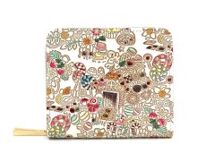 画像1: お菓子の家 二つ折りファスナーミニ財布［t］ (1)