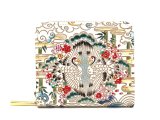 むかい鶴 二つ折りファスナーミニ財布（絢爛柄）［t］