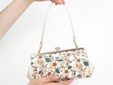 画像4: 完売【予約限定】梅花（メイホア） がま口ハンドルクラッチ (4)
