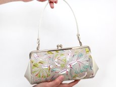 画像4: 完売【限定Item】ラビリンスフィッシュ＜グリーン＞ がま口ハンドルクラッチ (4)