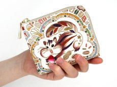 画像4: 完売【限定Item】くいしんぼリス L字ファスナーの小さなお財布［t］ (4)