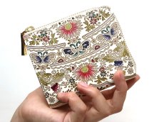 画像4: 完売【限定Item】茉莉花＜珊瑚＞ L字ファスナーの小さなお財布［t］ (4)