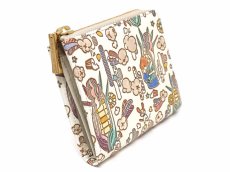 画像3: 完売【限定Item】恋するもろこしガール L字ファスナーの小さなお財布（金唐柄）［t］ (3)