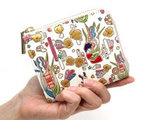 画像5: 完売【限定Item】弾けるもろこしガール L字ファスナーの小さなお財布（金唐柄）［t］ (5)