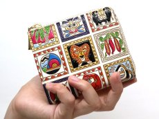 画像5: 完売【限定Item】アフリカ L字ファスナーの小さなお財布（絢爛柄）［t］ (5)