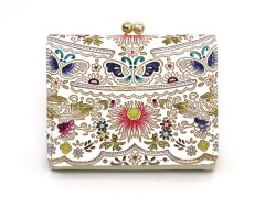 茉莉花＜珊瑚＞ 三つ折りミニ財布［t］