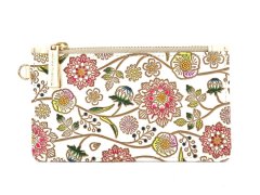 完売【予約限定】ダリア＜ベリーピンク＞ すっきりカードケース 【クリアポケット有】［t］