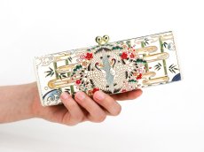 画像4: 完売【予約限定】むかい鶴 がま口ペンケース（絢爛柄） (4)