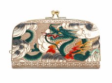 画像1: 龍＜緑＞ 天溝がま口［t］ (1)