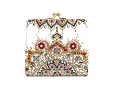 画像1: 完売【限定Item】象のカーニバル 四角いがま口［t］ (1)