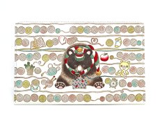 画像1: 完売【予約限定柄】編むくま A5エンベロープ［t］ (1)