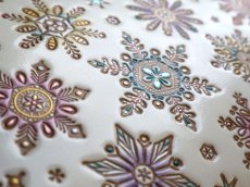 画像5: 【限定Item】雪の結晶 L字ファスナーの長財布（金唐柄）［t］ (5)