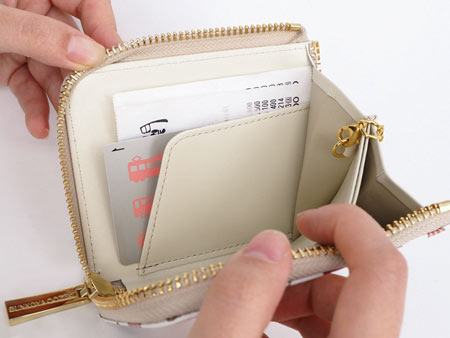 L字ファスナーの小さなお財布